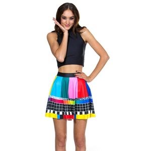 Blackmilk Stay Tuned Skater Skirt | Museum Piece | Limited | Size Small
